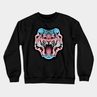 illustrated TIGER PRIDE series - (trans flag pride) Crewneck Sweatshirt